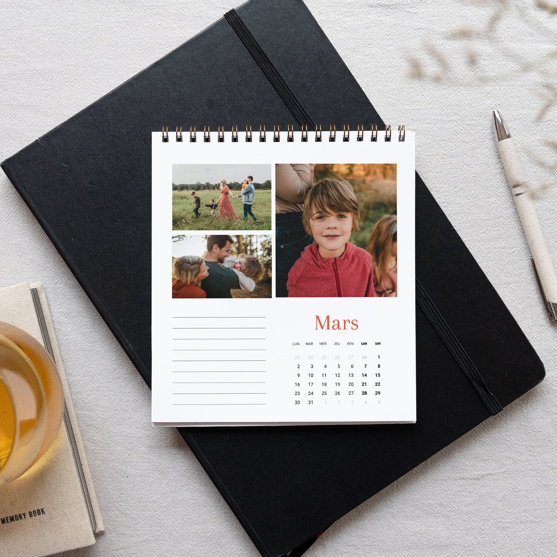 Calendrier Fin d'année Bureau, chevalet Moments précieux photo N° 3