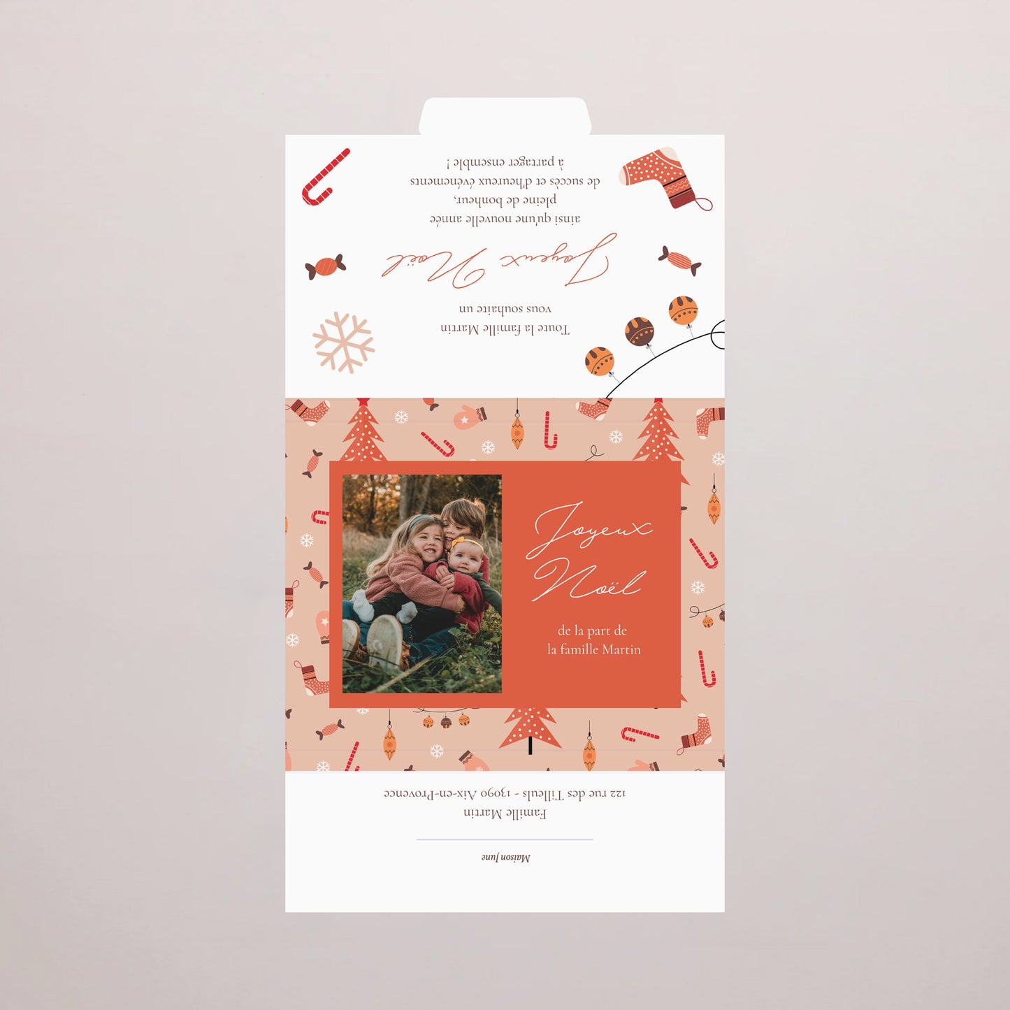 Boite chocolat personnalisée Fin d'année 6 chocolats Moments précieux photo N° 3