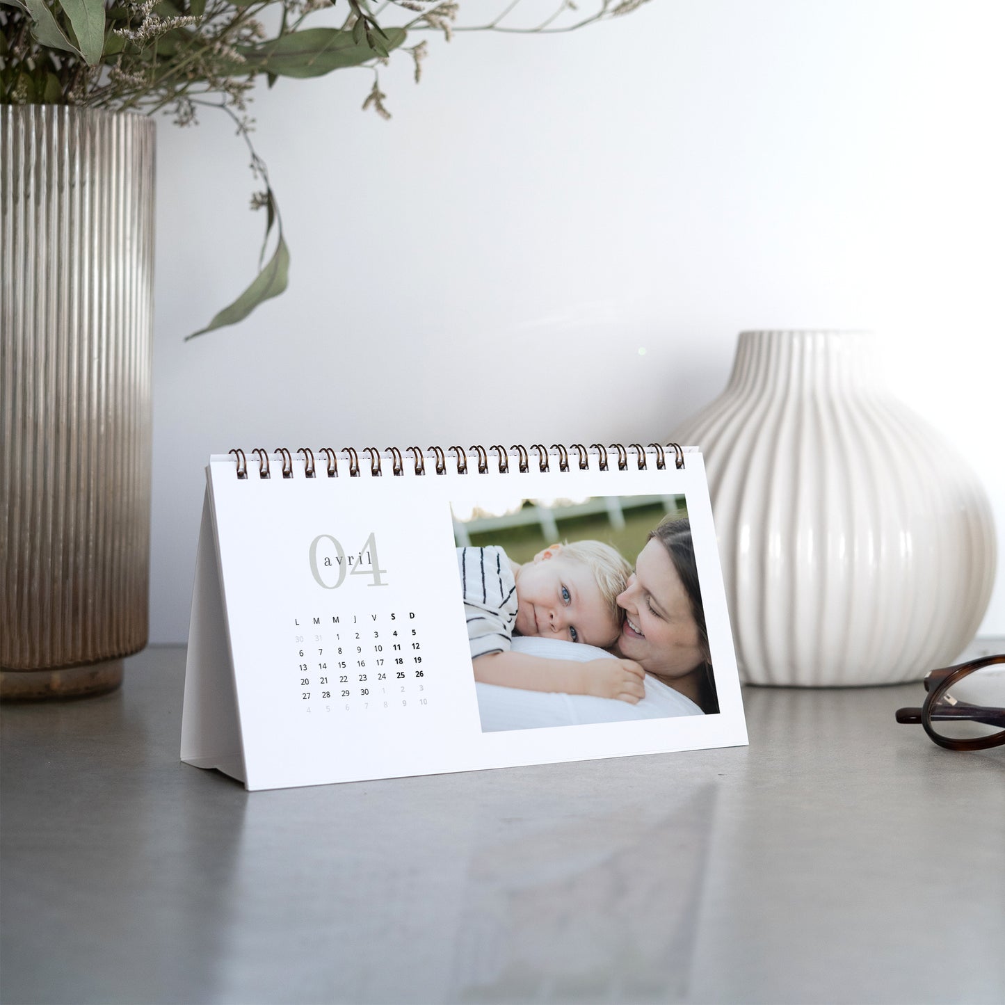 Calendrier Fin d'année Bureau, paysage Noël en photo photo N° 2