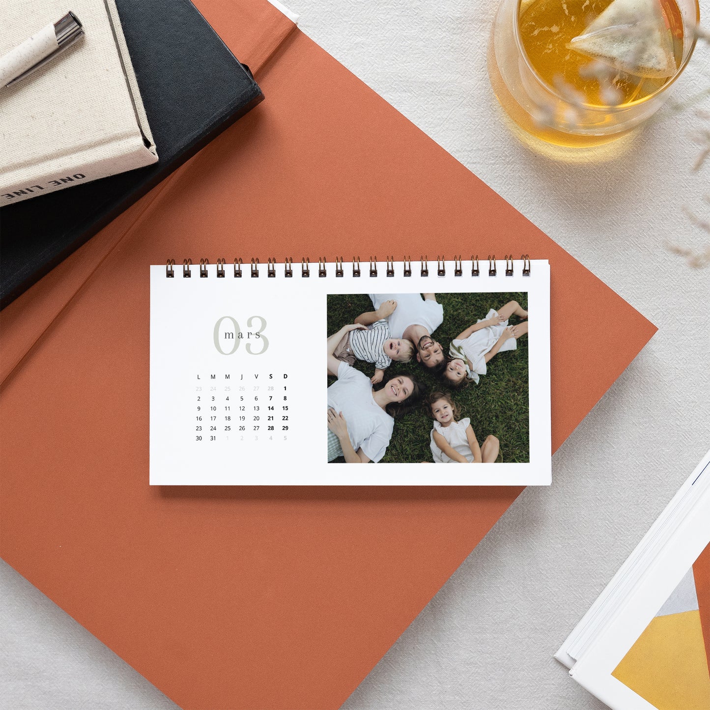 Calendrier Fin d'année Bureau, paysage Noël en photo photo N° 3