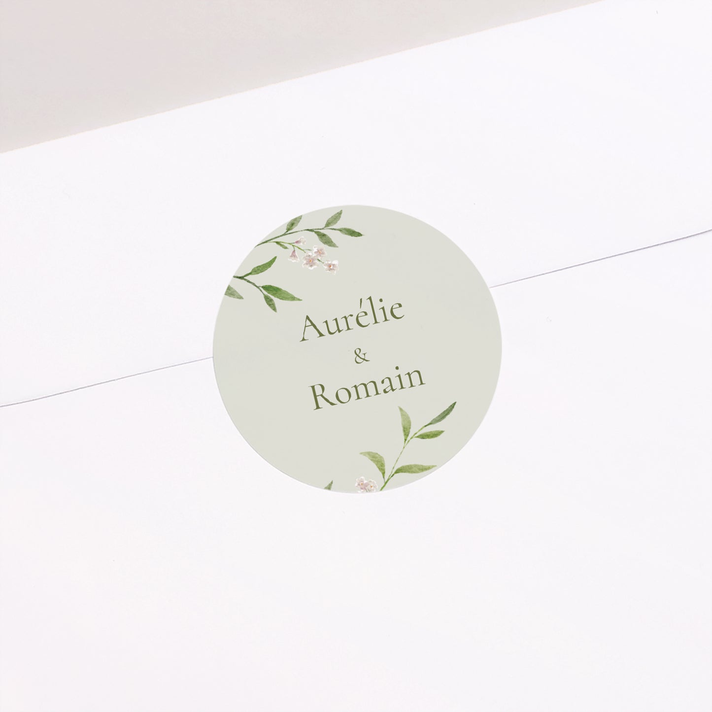 Sticker Mariage Rond Le Jardin des Cœurs photo N° 1