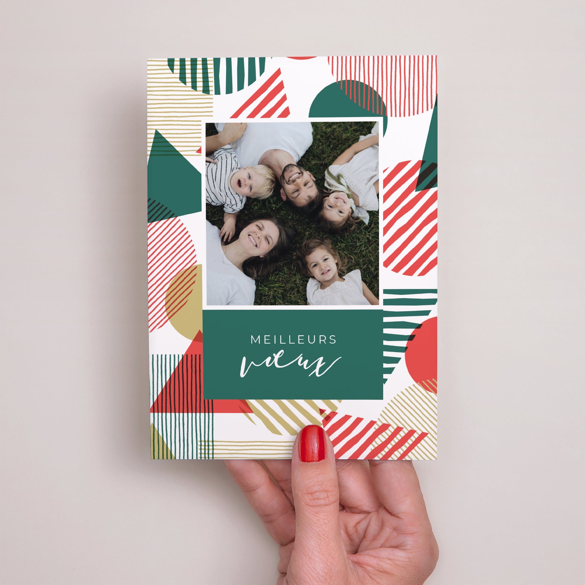 Carte de Noel Fin d'année Portrait Magie en Formes photo N° 2