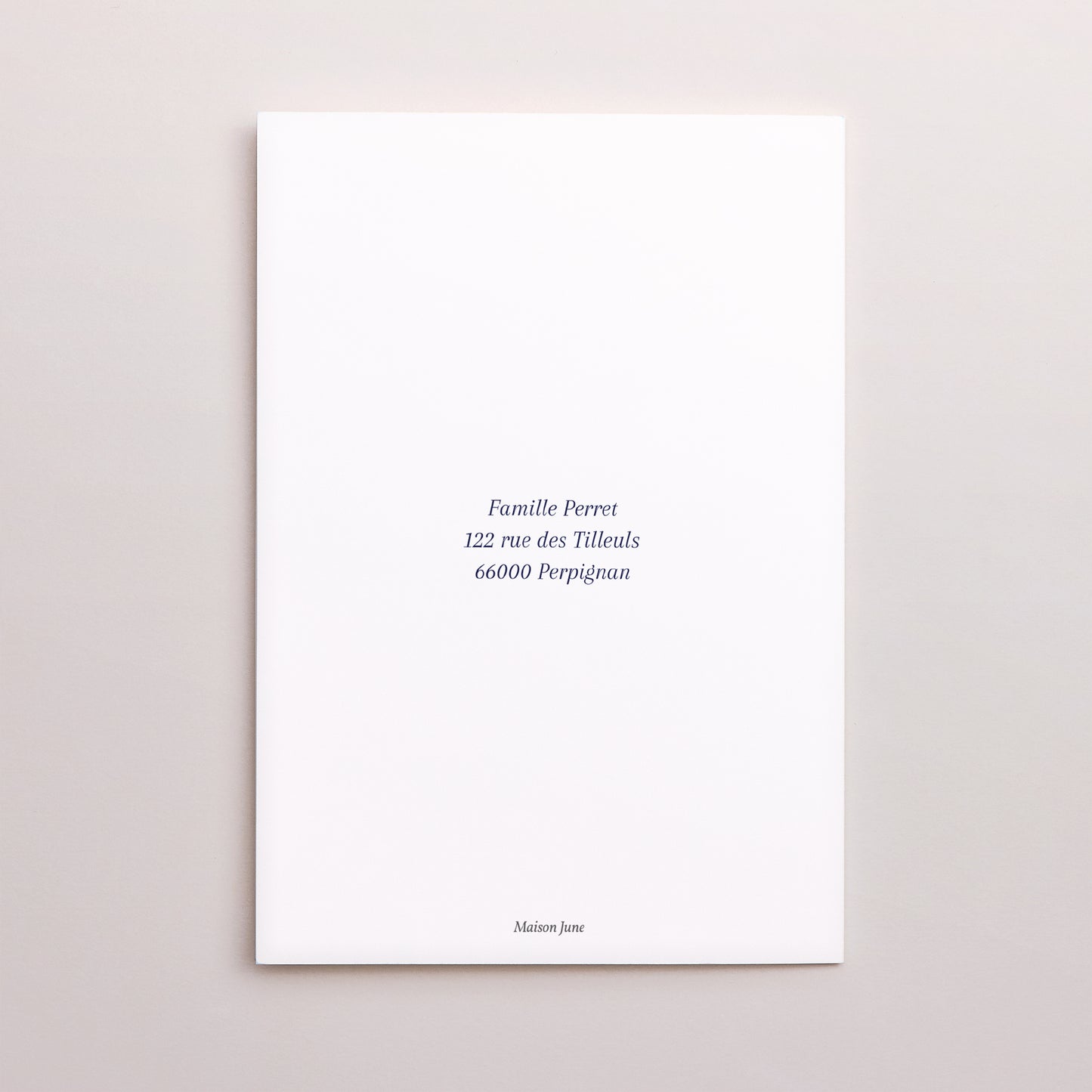 Carte de voeux Fin d'année Double volet portrait Flocons de Noël photo N° 3