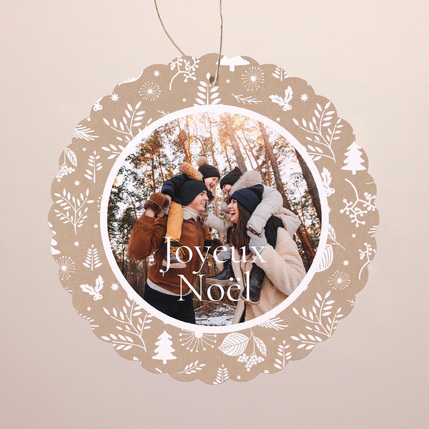 Carte de voeux Fin d'année À suspendre Traditions de Noël photo N° 1