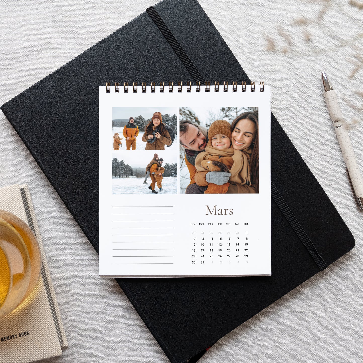 Calendrier Fin d'année Bureau, chevalet Traditions de Noël photo N° 3