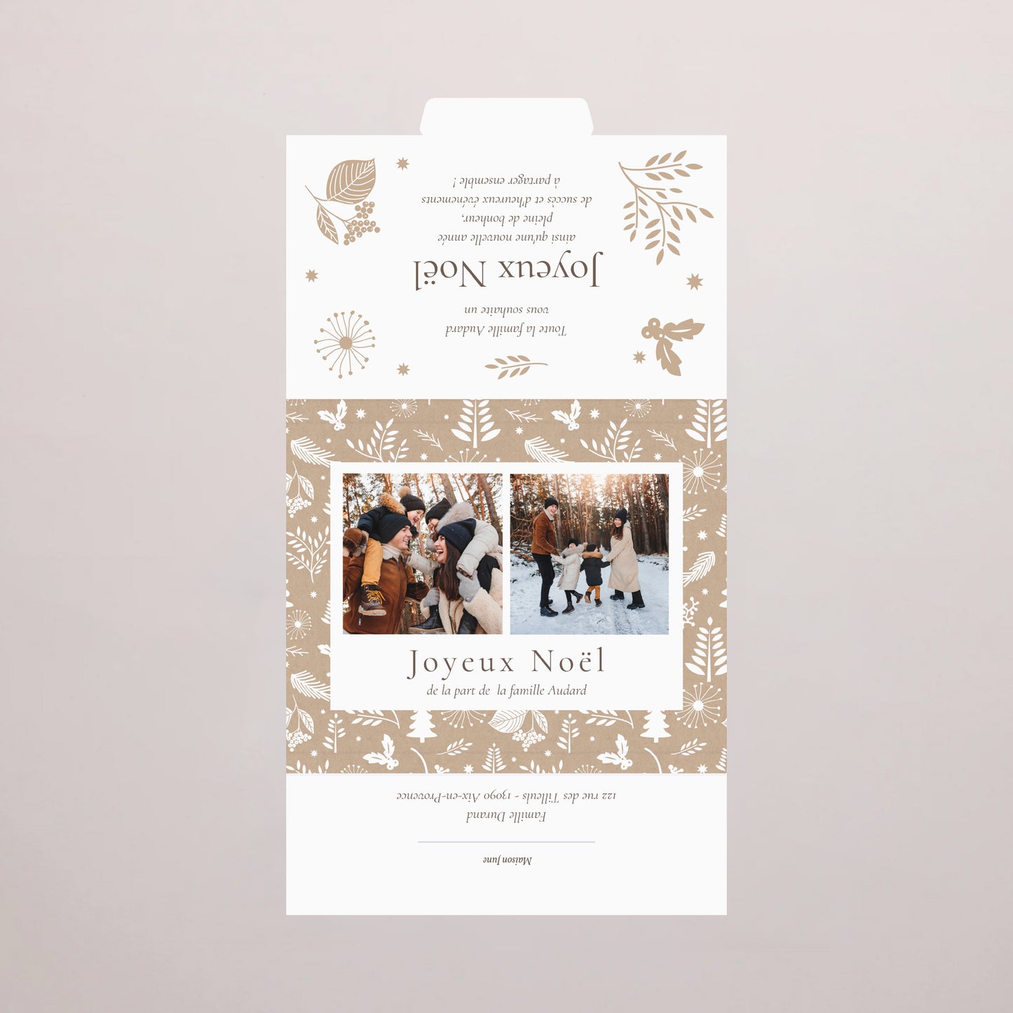 Boite chocolat personnalisée Fin d'année 6 chocolats Traditions de Noël photo N° 3