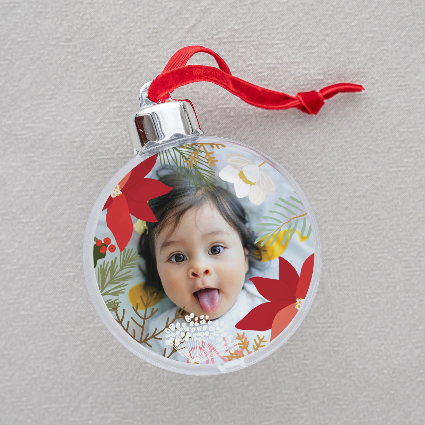 Boule de Noël Fin d'année Ronde Herbier de Noël photo N° 2