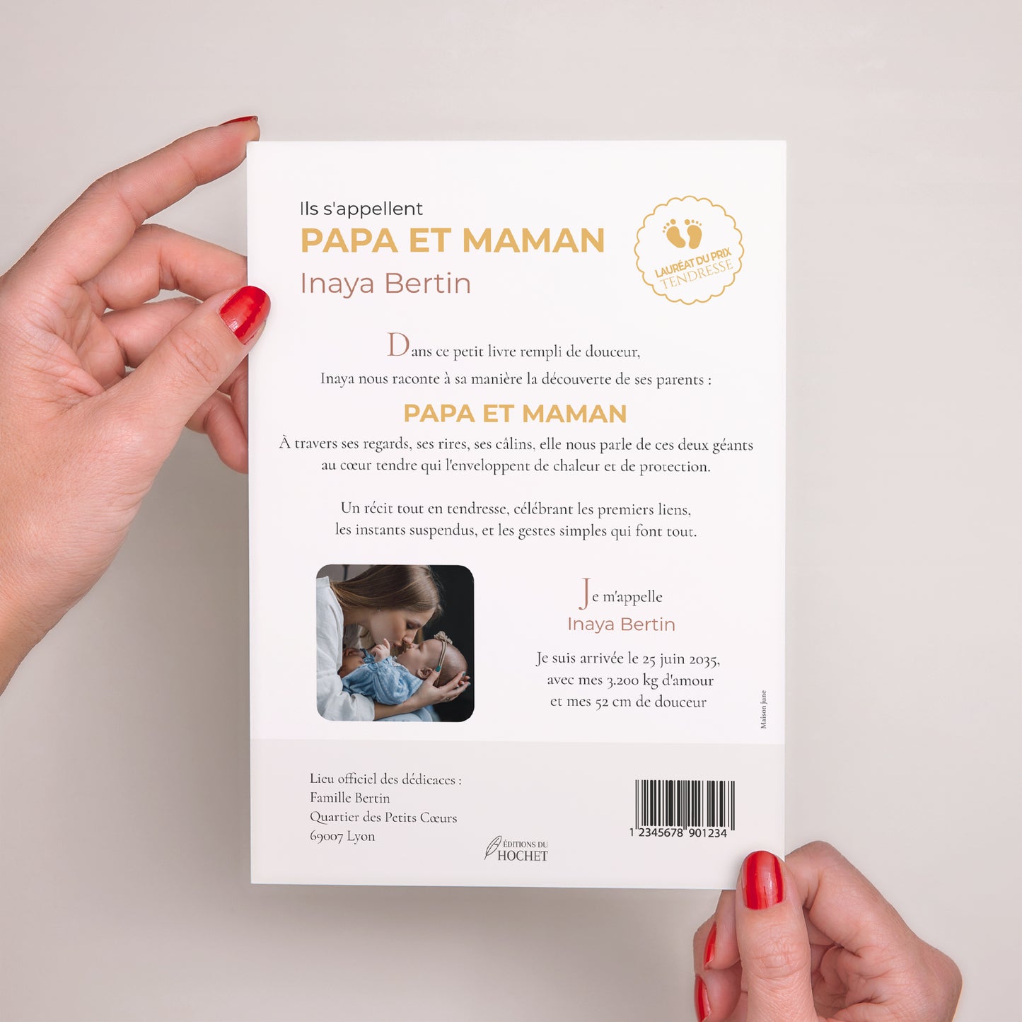 Faire-part Naissance Grand format rectangle Ils s’appellent Papa et Maman photo N° 3