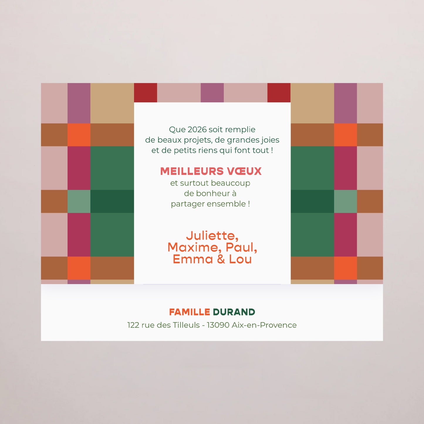 Boite chocolat personnalisée Fin d'année 6 chocolats Colorful Christmas photo N° 4