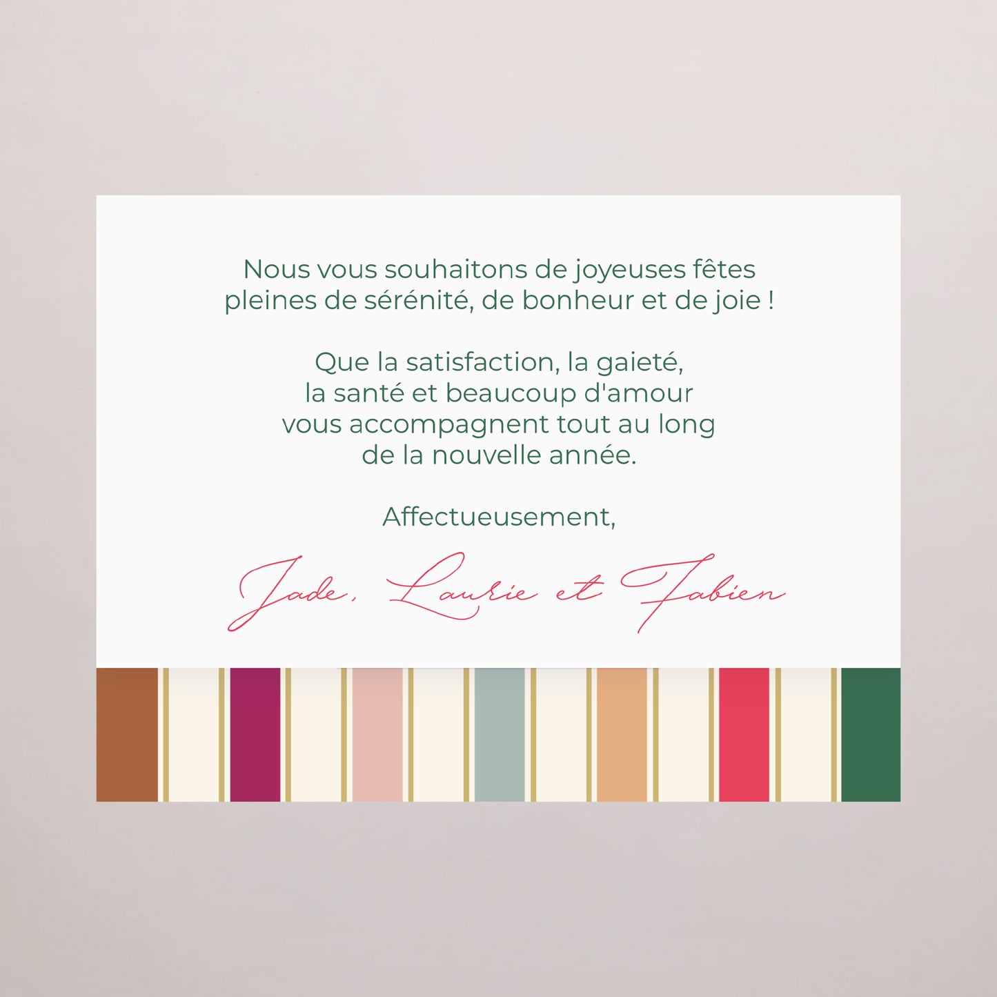 Boite chocolat personnalisée Fin d'année 6 chocolats Rubans de Noël photo N° 4