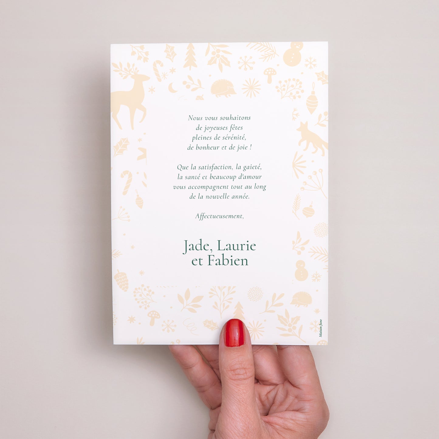 Carte de Noel Fin d'année Portrait Christmas Mood photo N° 3