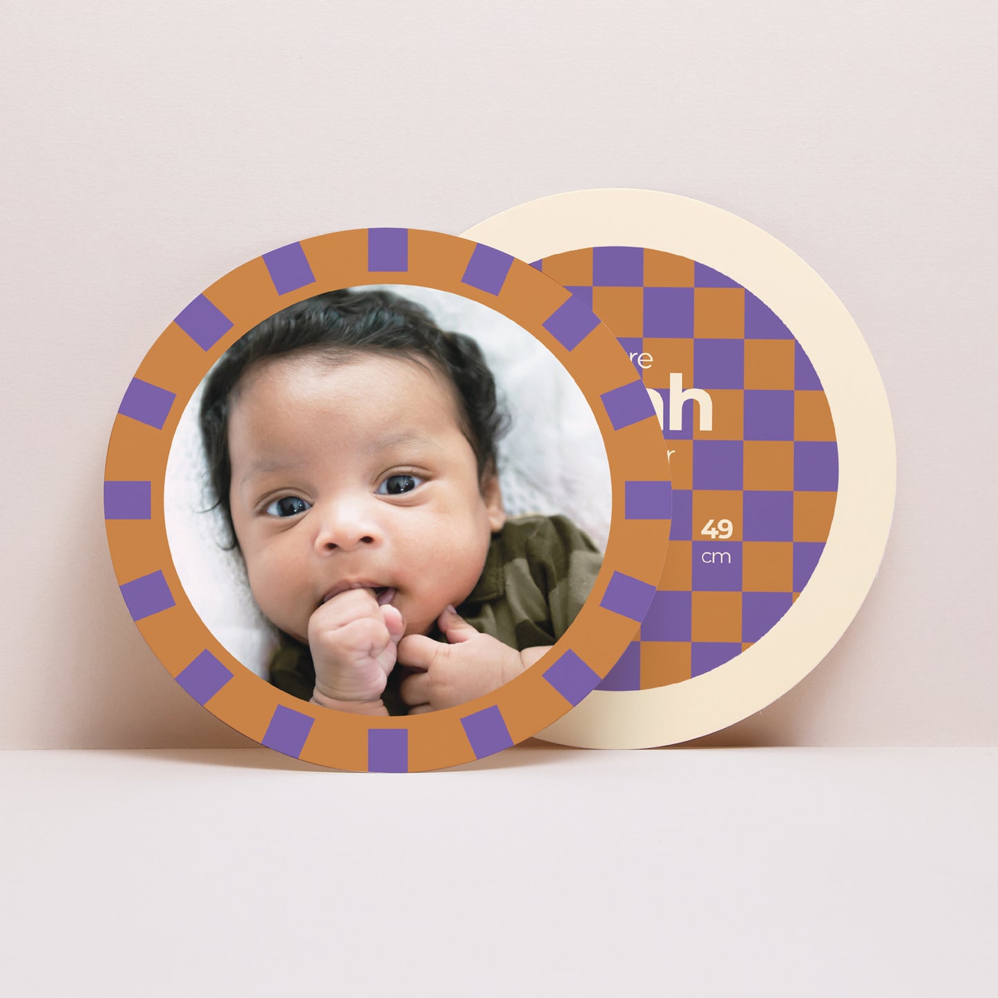 Faire-part Naissance Pochette disque Blueberry and Chocolate photo N° 4