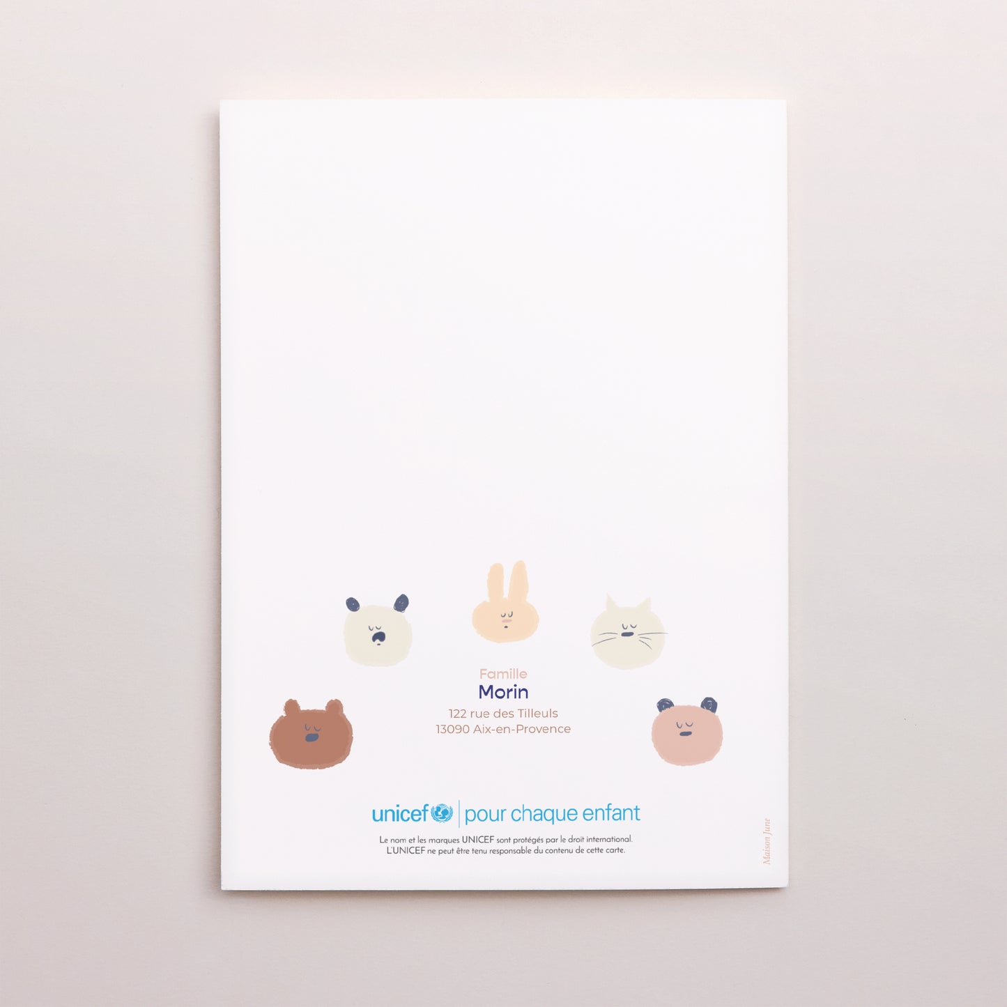 Faire-part Naissance Portrait double volet Petites Bouilles photo N° 3