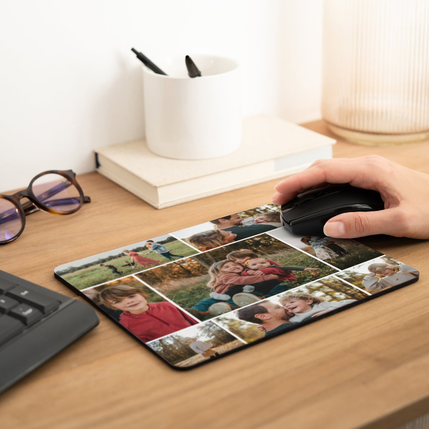 Tapis de souris Rectangle Notre jolie famille photo N° 2