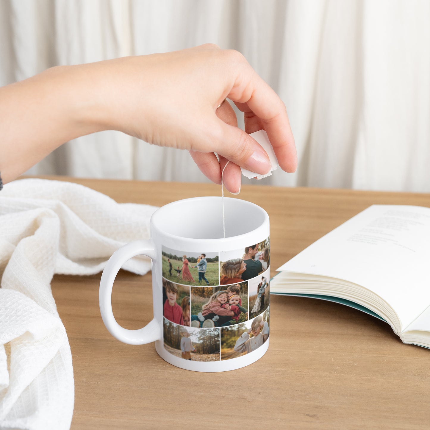 Mug Blanc Notre jolie famille photo N° 3