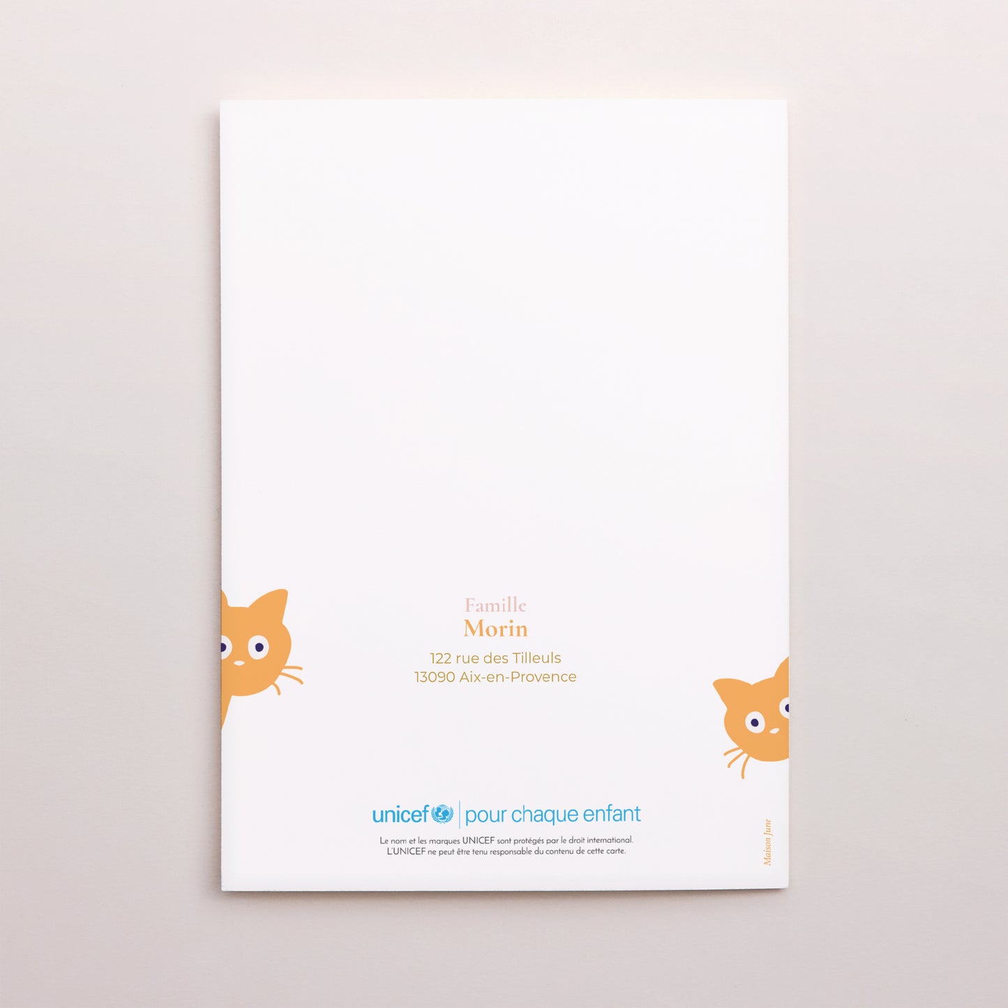 Faire-part Naissance Portrait double volet Chatons d'amour photo N° 3