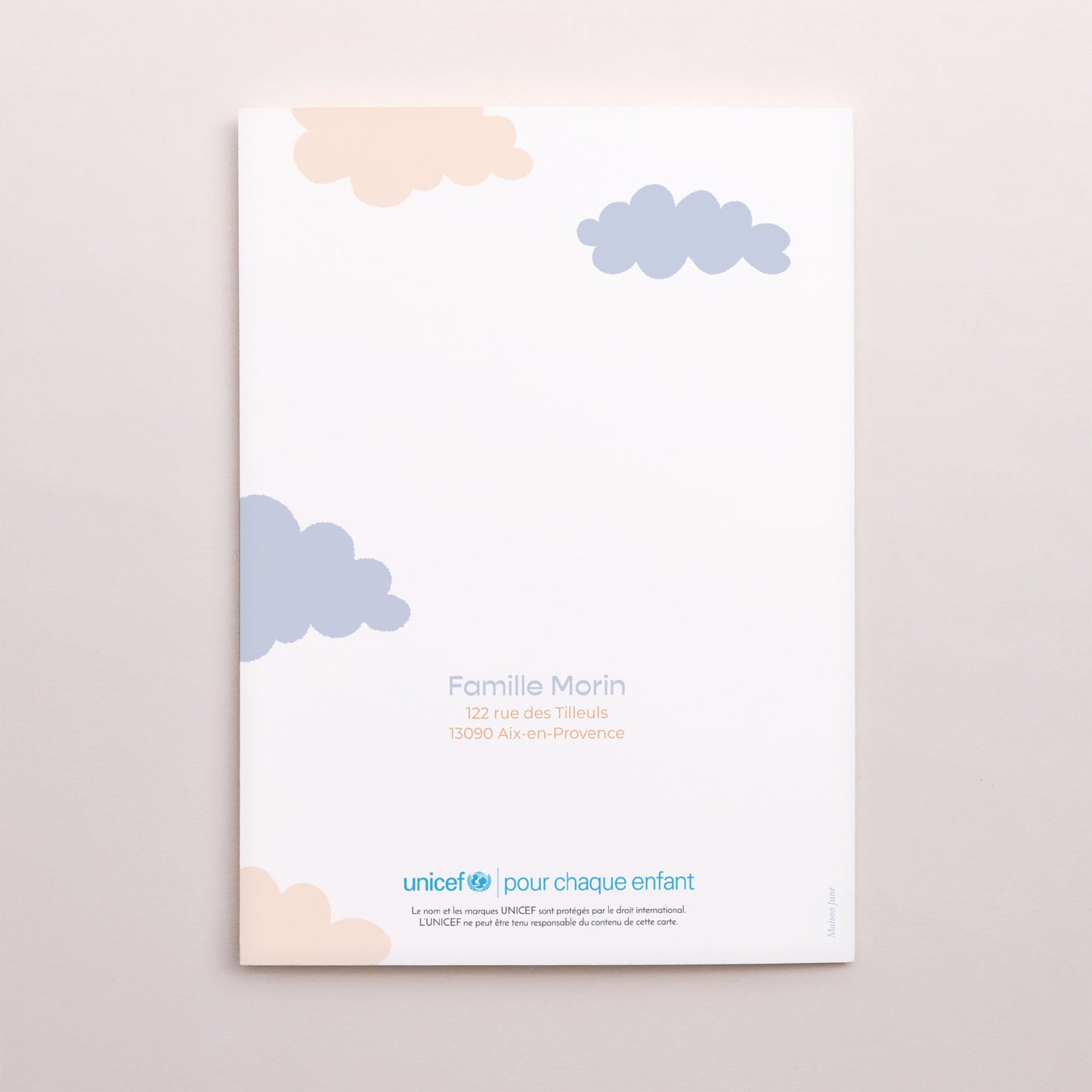 Faire-part Naissance Portrait double volet Double livraison d'amour photo N° 3