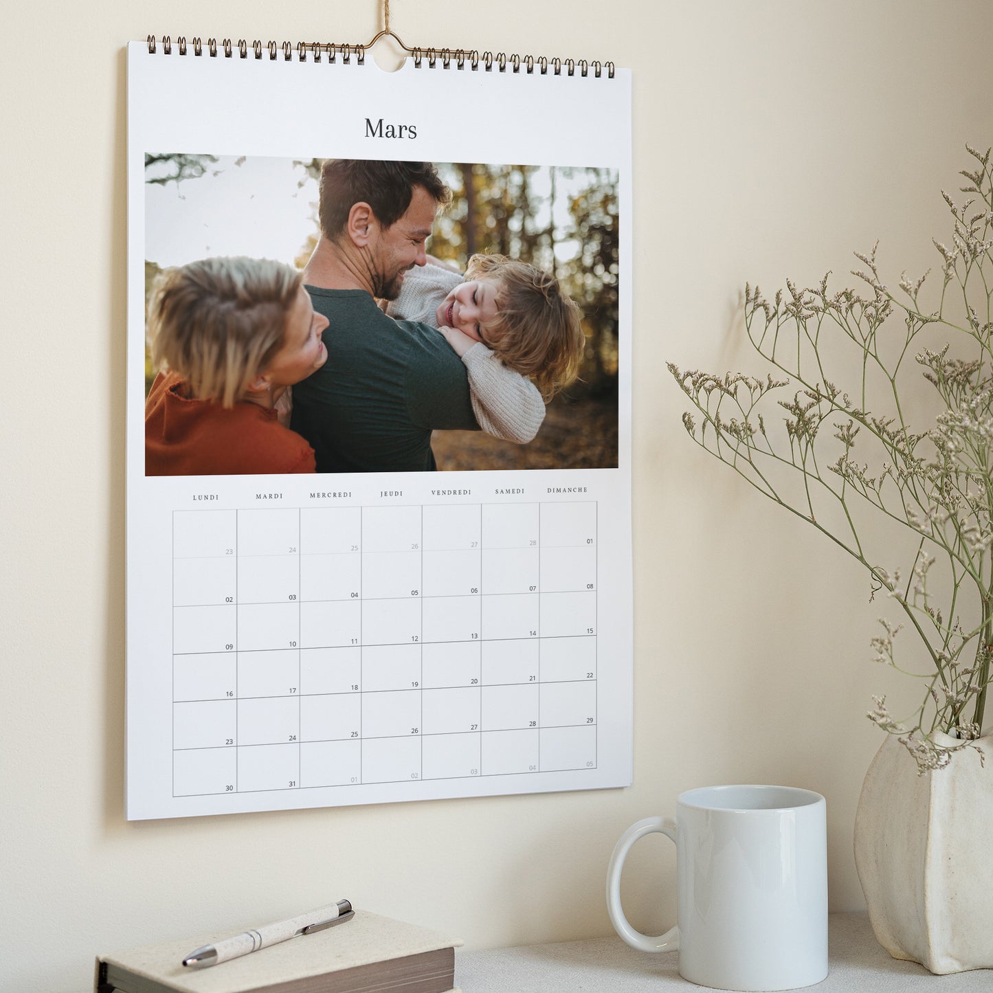 Calendrier Fin d'année Mural A3 Souvenirs de Famille photo N° 3