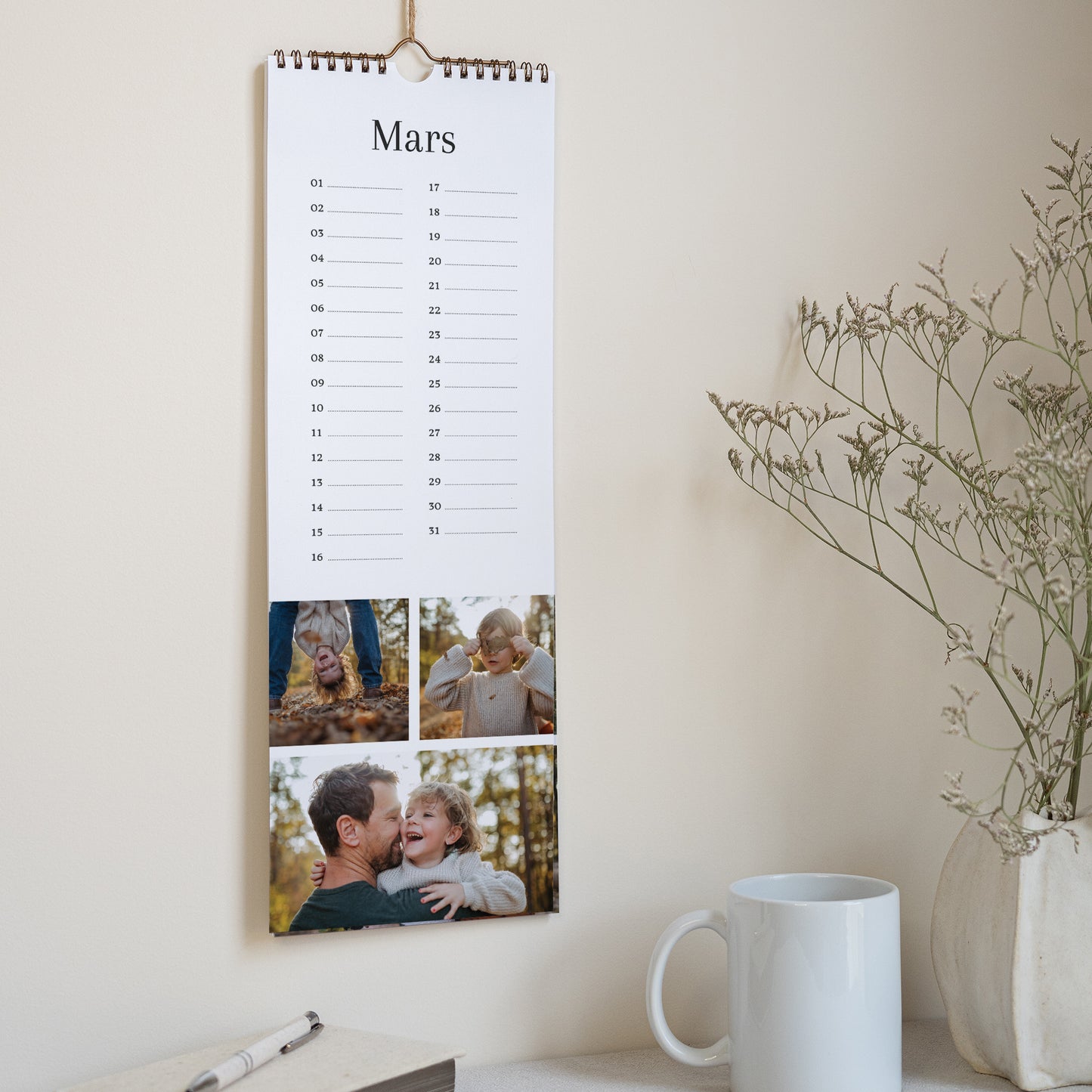 Calendrier Fin d'année Perpétuel Souvenirs de Famille photo N° 2