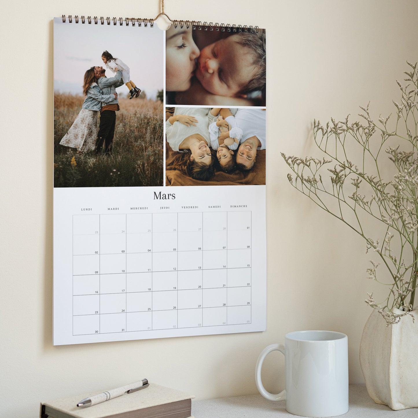 Calendrier Fin d'année Mural A3 Instant Naturel photo N° 3