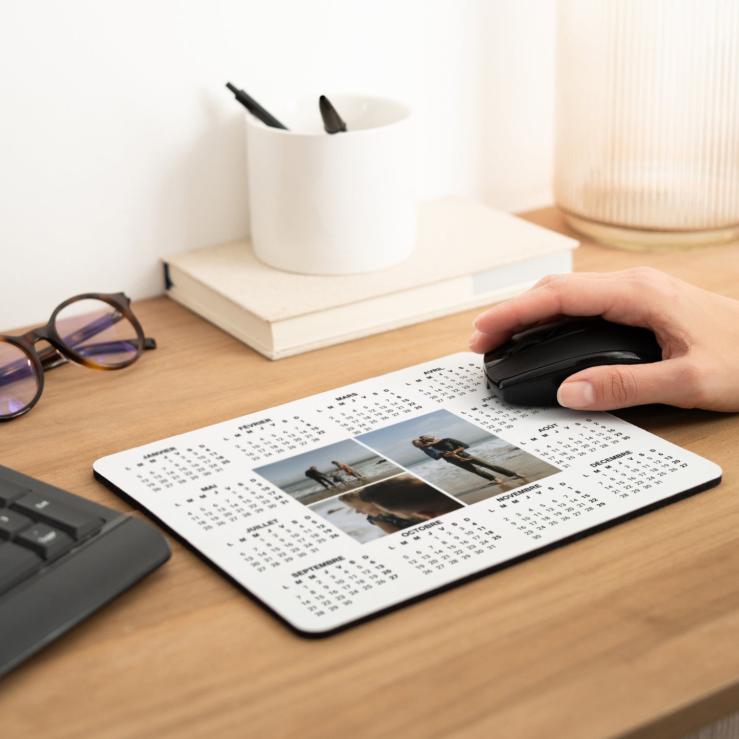 Tapis de souris Fin d'année Rectangle À Nos Moments photo N° 2