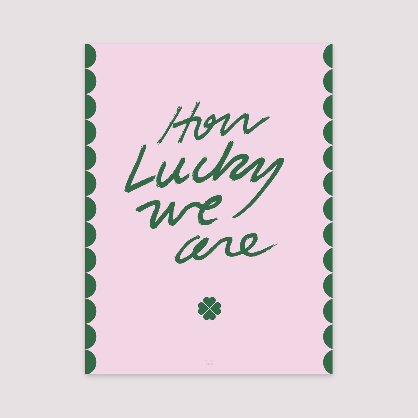 Affiche Portrait 30 x 40 cm How lucky we are photo N° 2