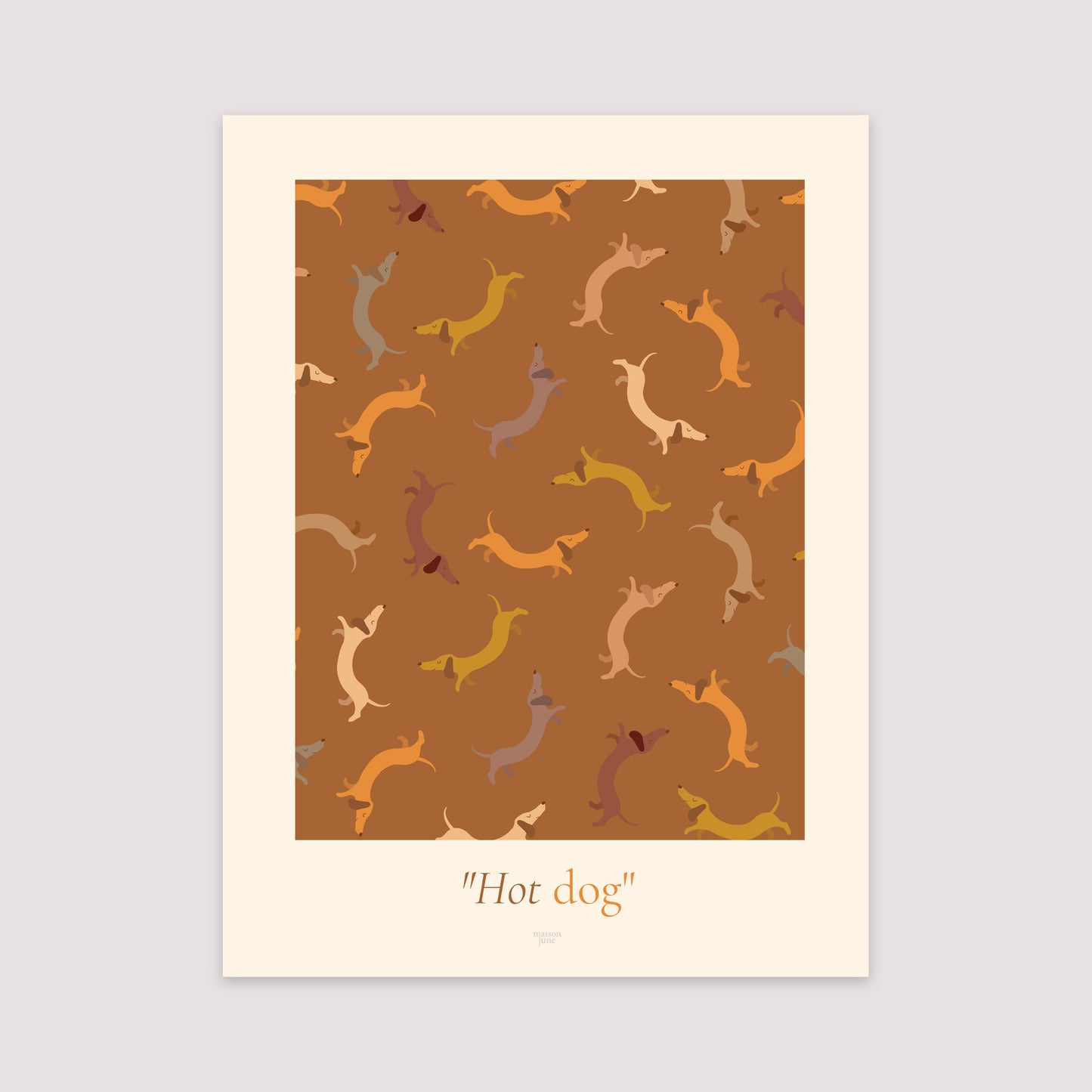 Affiche Portrait 30 x 40 cm Hot dog wallpaper photo N° 2