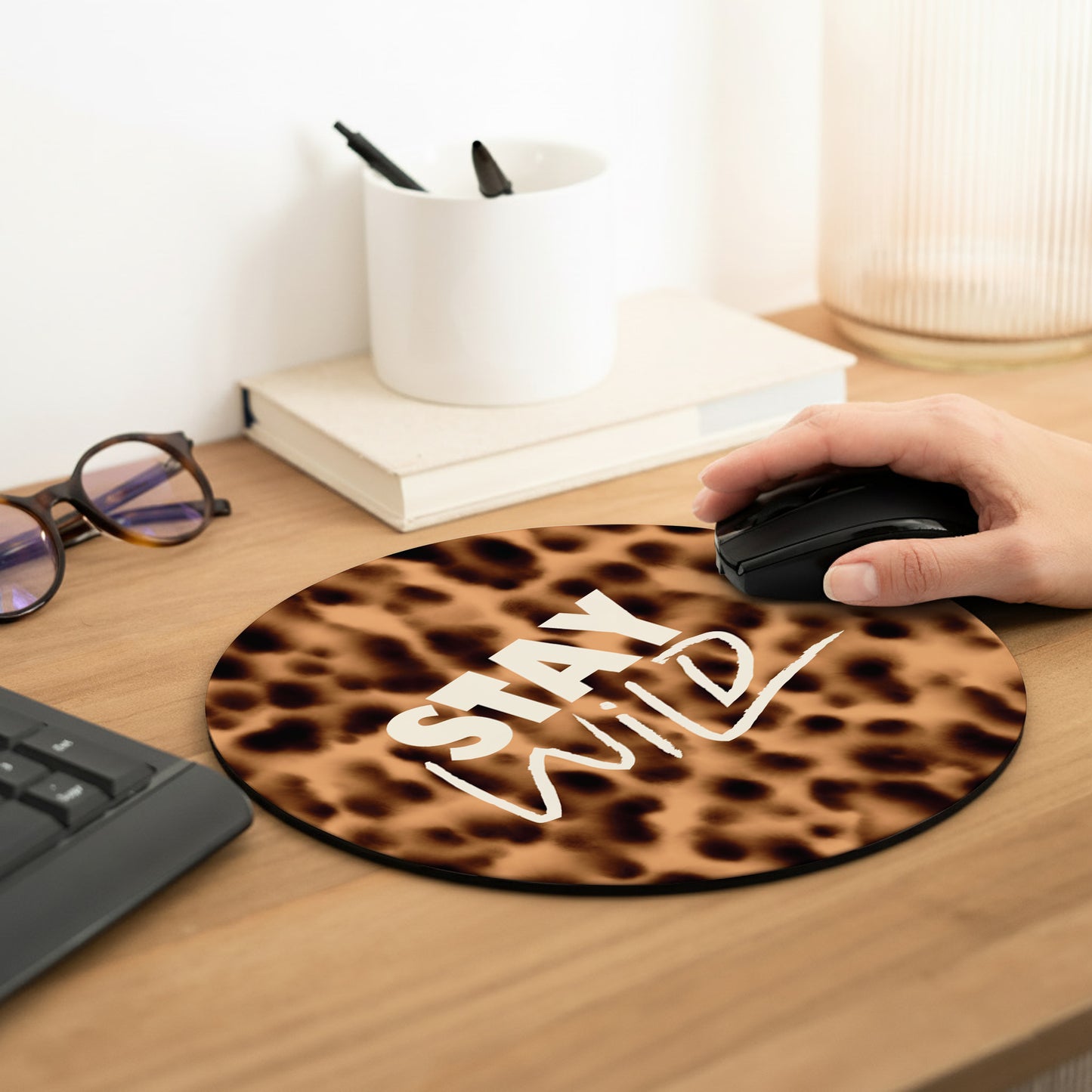 Tapis de souris Rond Stay Wild photo N° 2