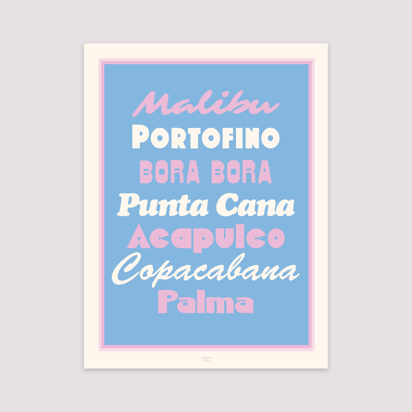 Affiche Portrait 30 x 40 cm Beautiful beaches photo N° 2