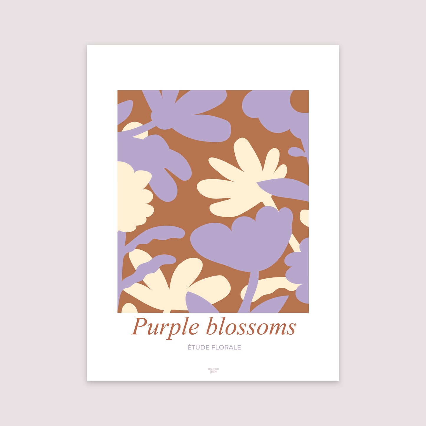Affiche Portrait 30 x 40 cm Purple blossoms photo N° 2