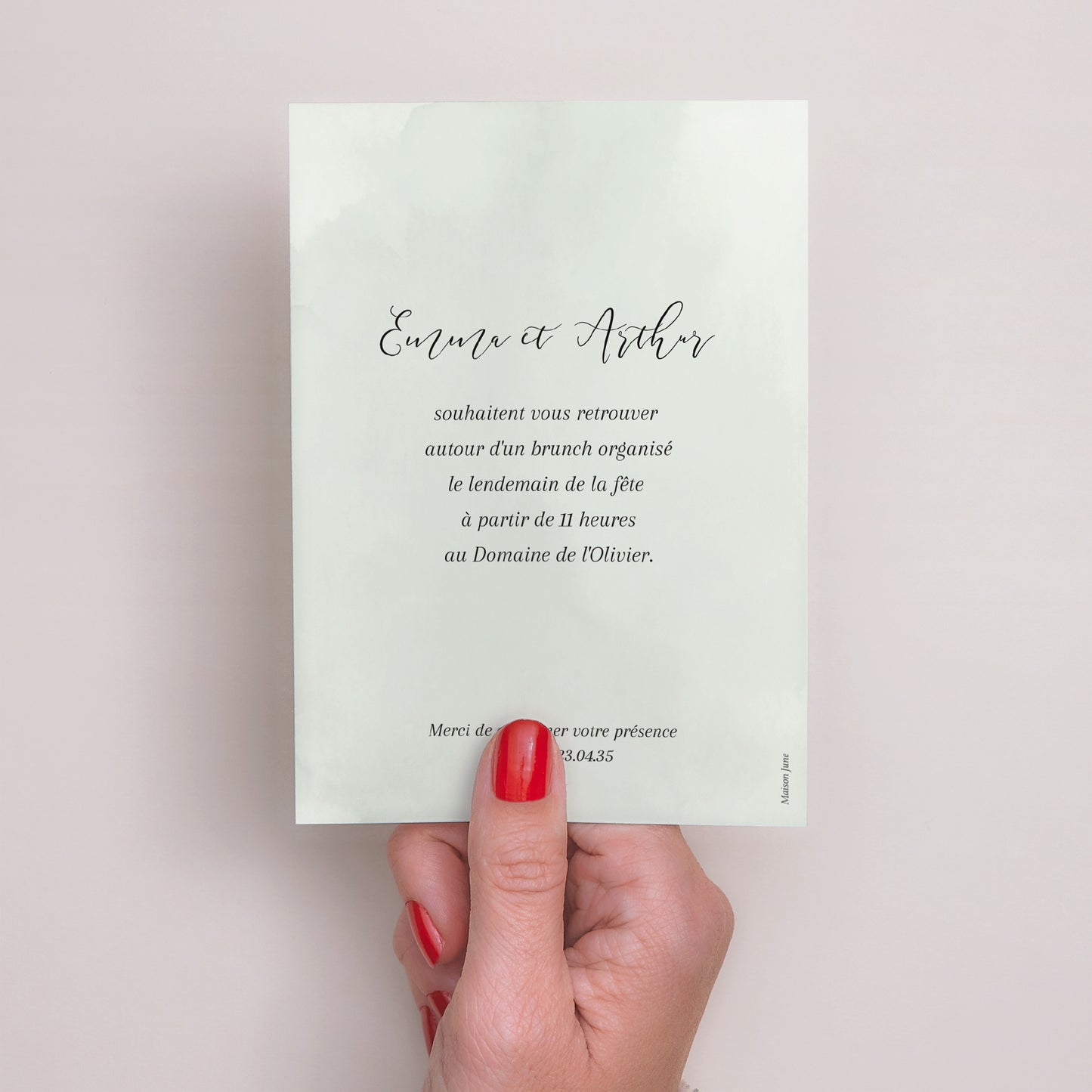 Invitations Mariage Portrait L’Itinéraire du Bonheur photo N° 3