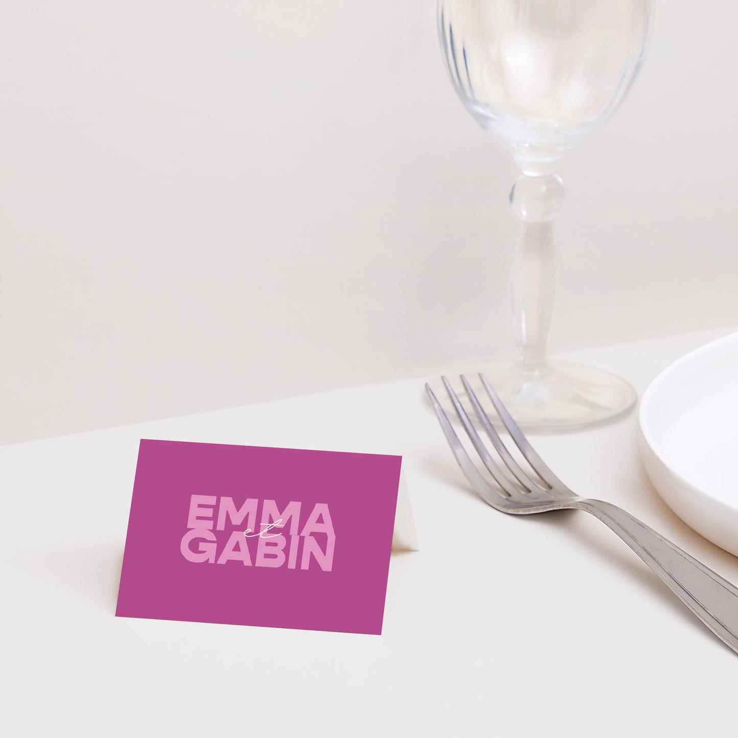 Marque-place Mariage 2 volets Color Mood photo N° 2