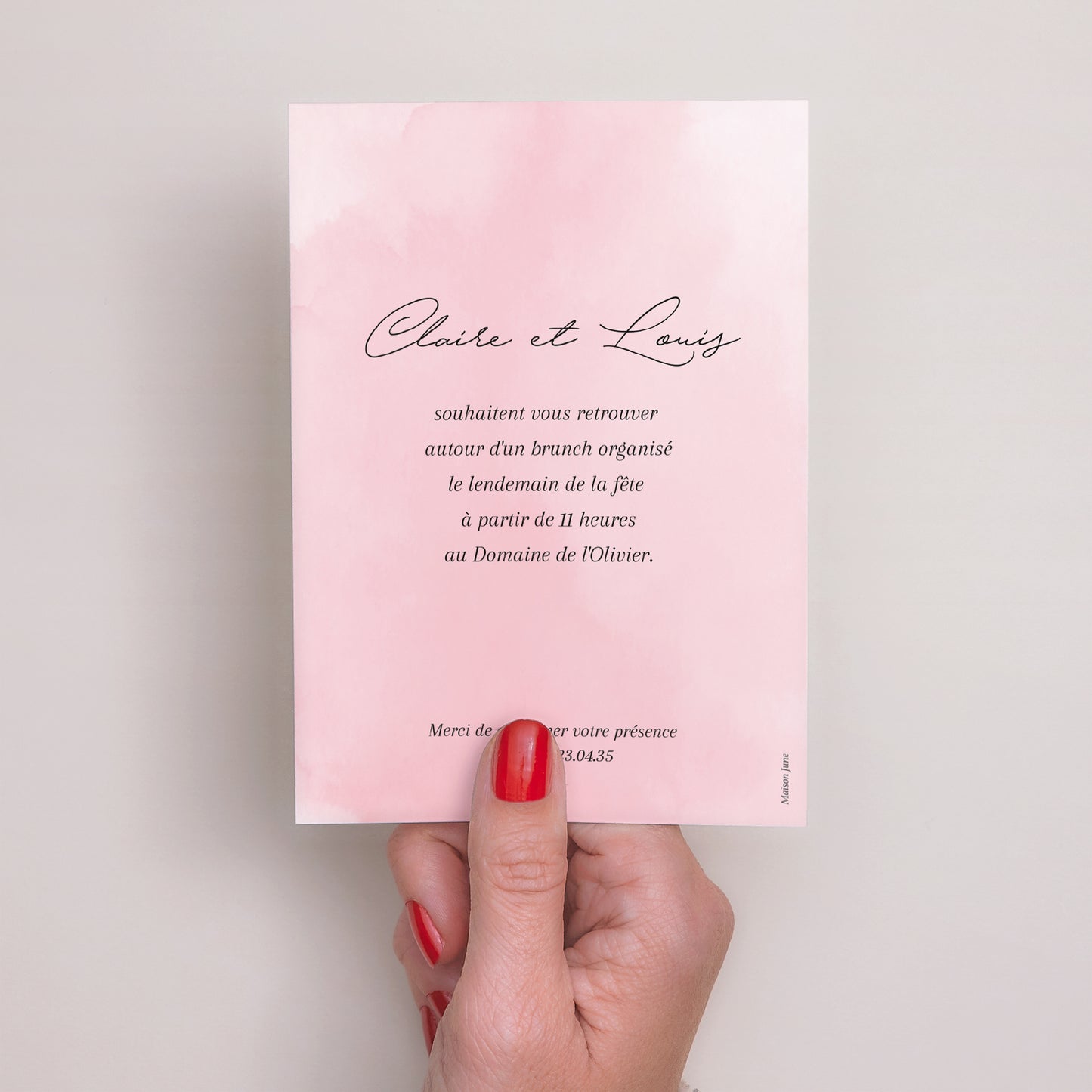 Invitations Mariage Portrait La Route du Bonheur photo N° 3