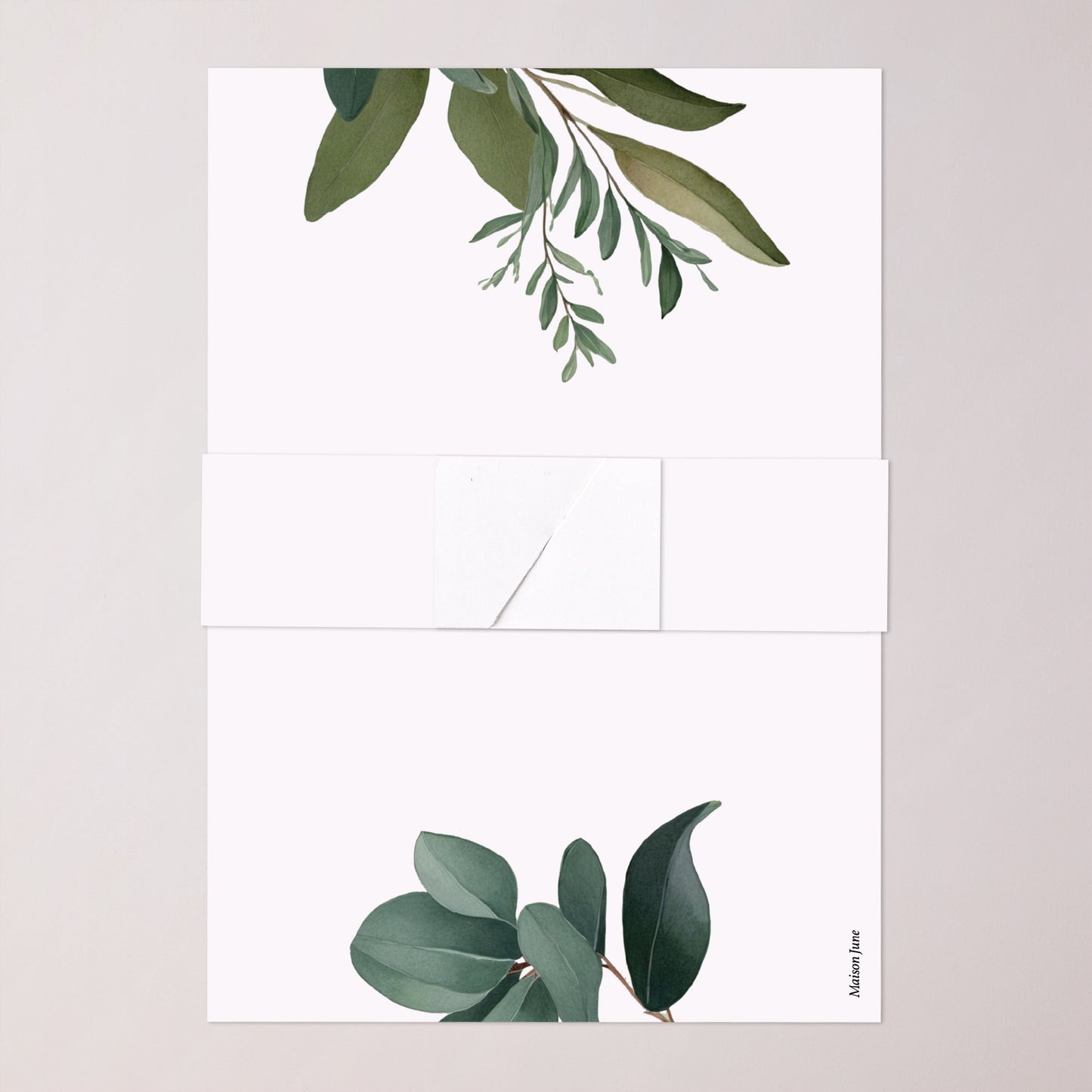 Faire-part Mariage bandeau, 2 cartes Lisière d’Amour photo N° 4