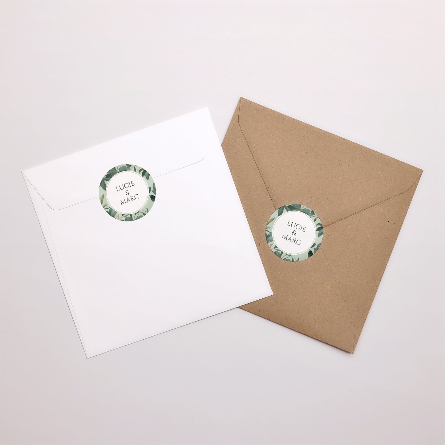 Sticker Mariage Rond Lisière d’Amour photo N° 3