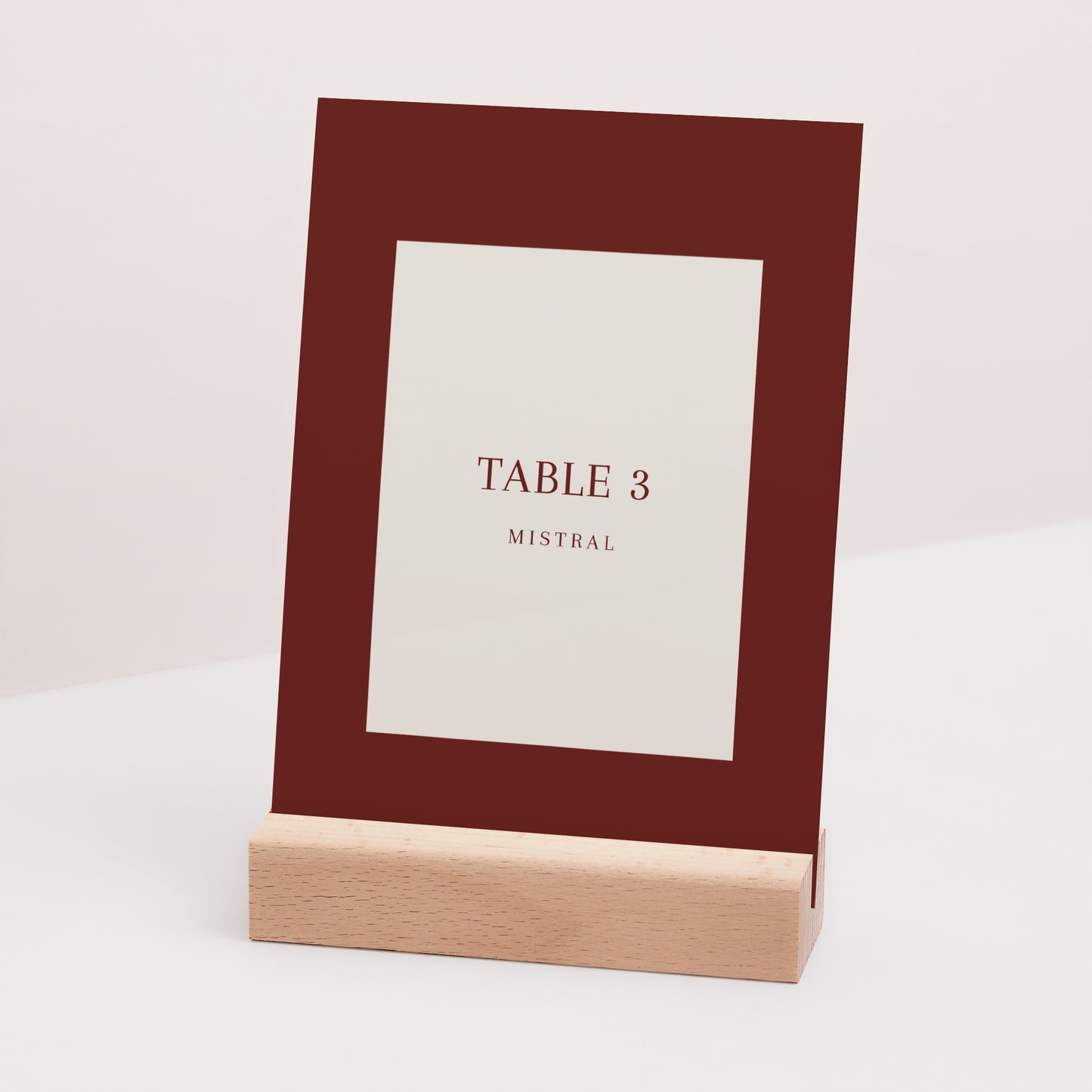 Marque table Mariage Rectangle Old Money photo N° 3