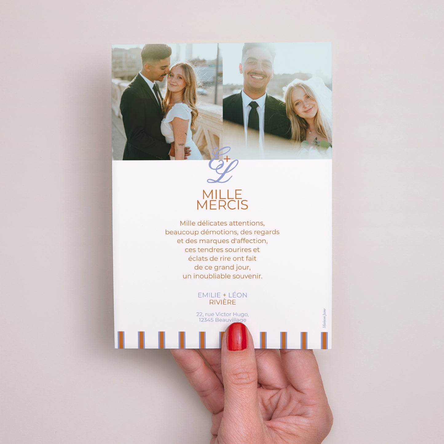 Remerciements Mariage Portrait Quiet Elegance photo N° 3