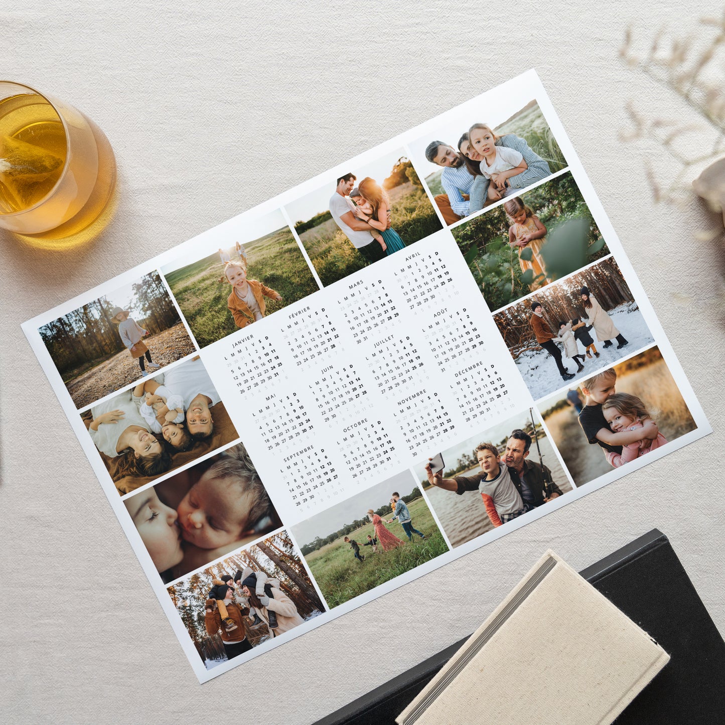 Calendrier Fin d'année Monopage paysage Notre Année en Images II photo N° 1