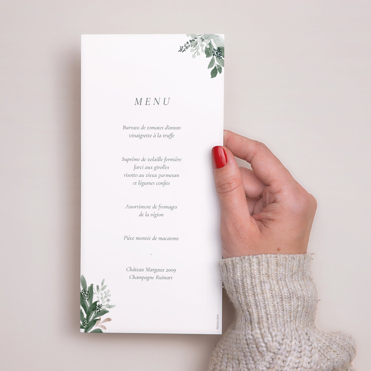 Menu Baptême Panoramique portrait Une Couronne de Douceur photo N° 3