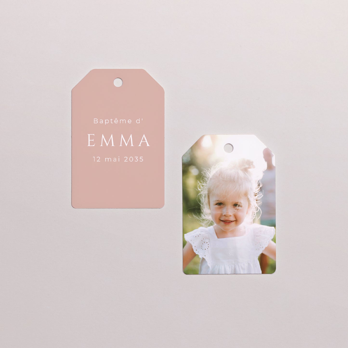 Boîte à dragées Baptême boule avec étiquette fanion Éclat du présent photo N° 4