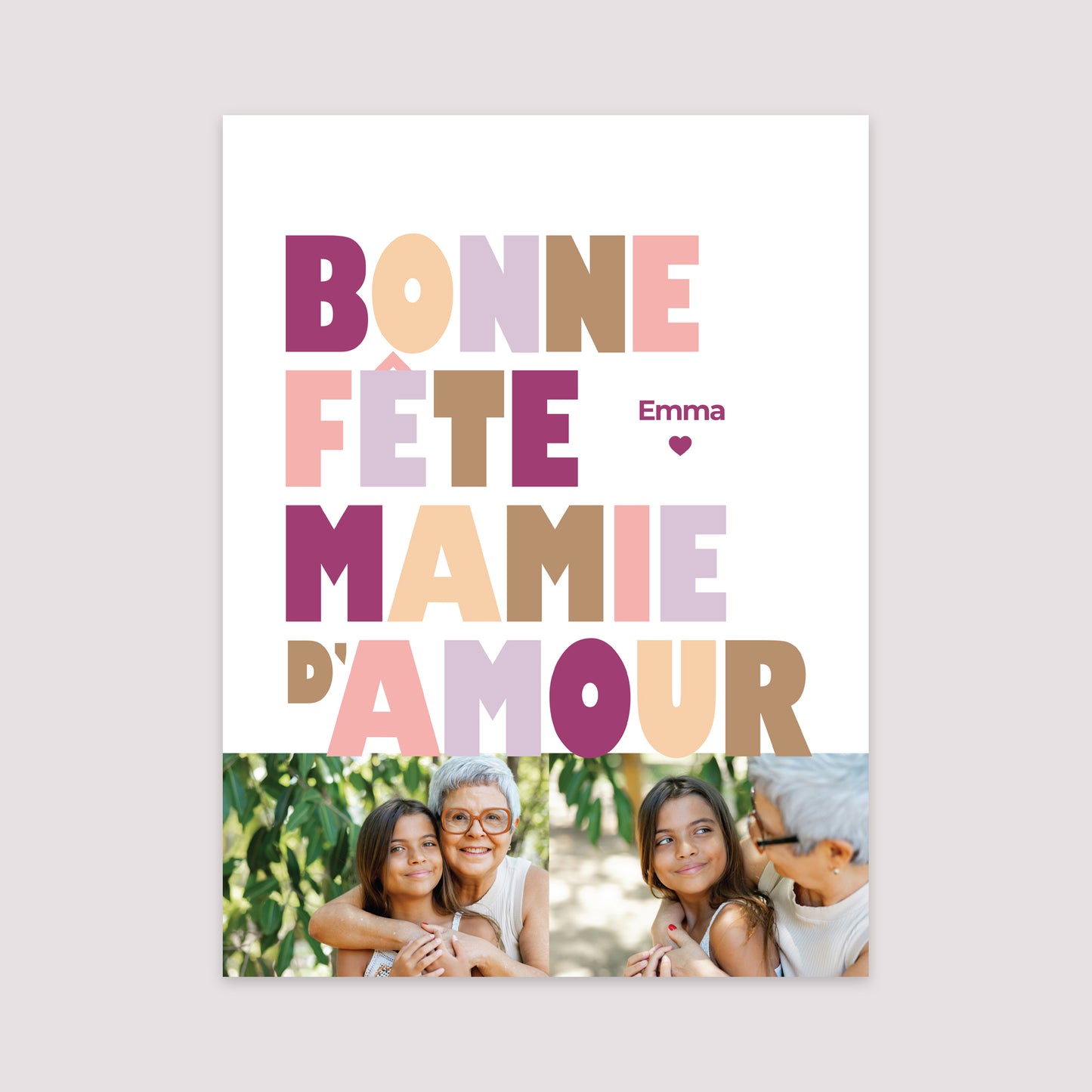 Affiche Portrait 30 x 40 cm Loving Mamie photo N° 2