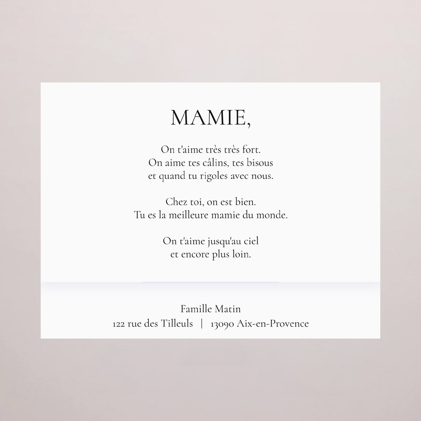 Boite chocolat personnalisée 6 chocolats Mamie au Top photo N° 4