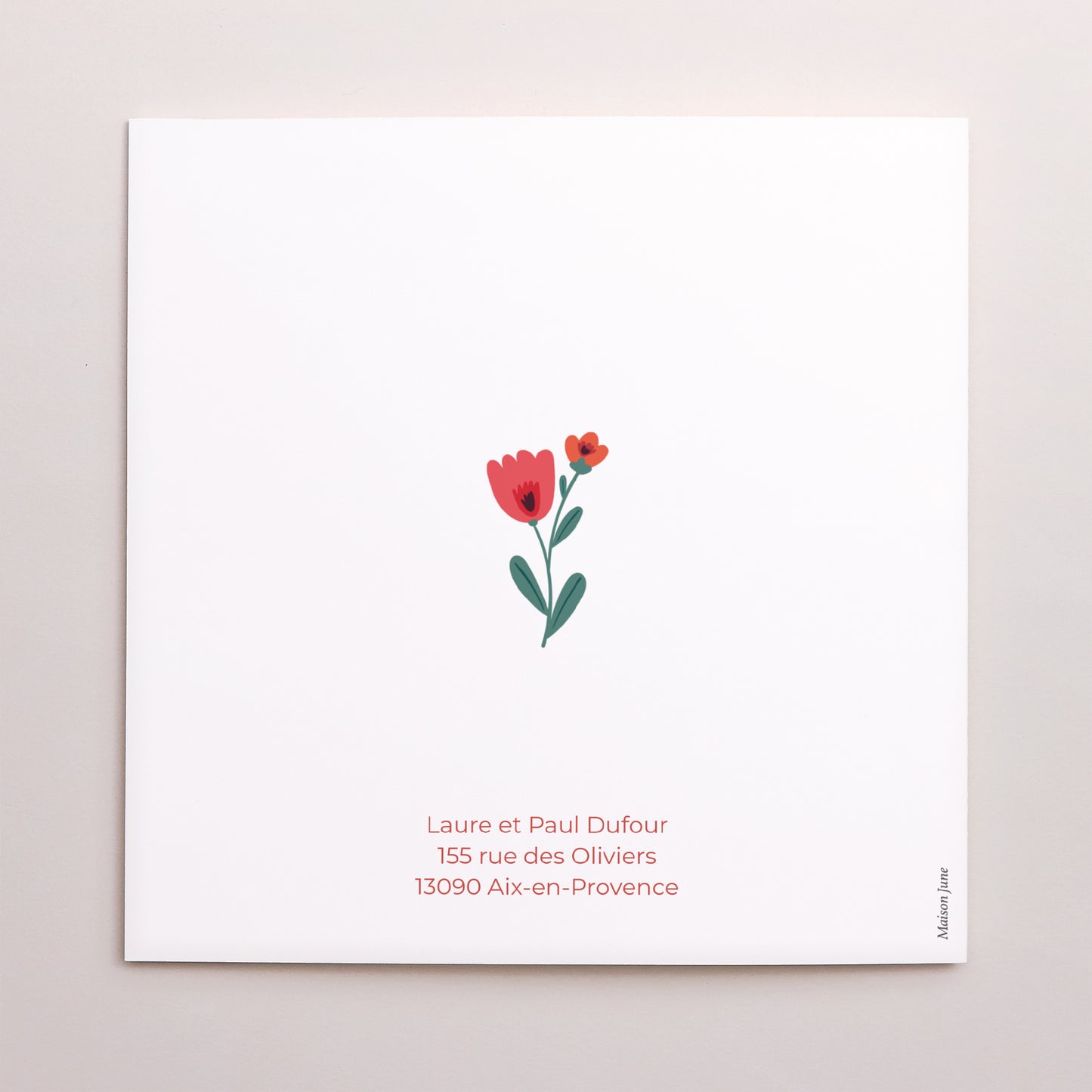 Faire-part Communion Carré double volet Sublime Instant photo N° 3