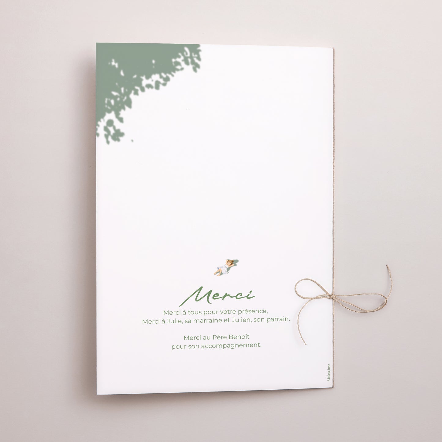 Livret de messe Communion Double volet Une communion dans l'herbe photo N° 3