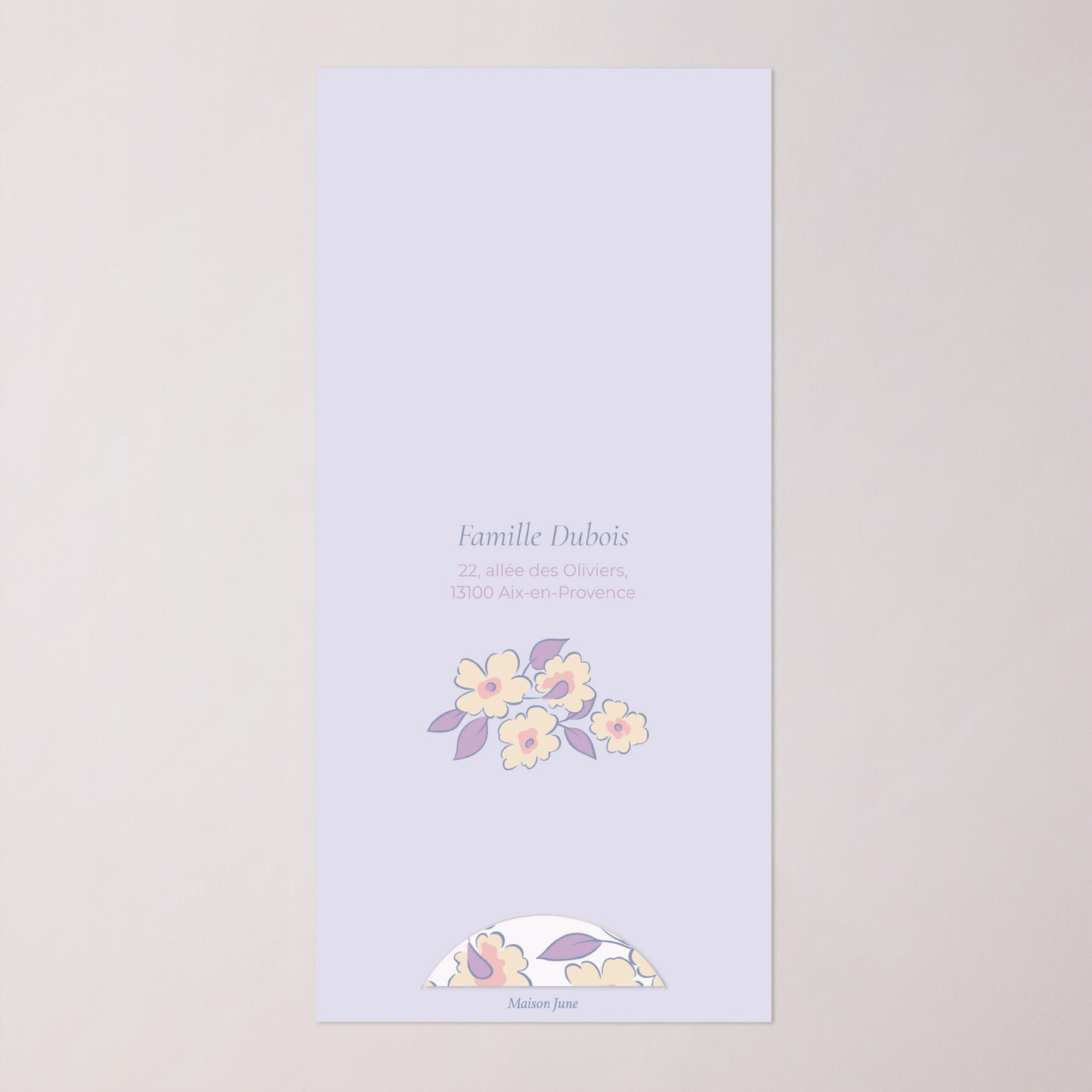 Faire-part Communion Pochette, 2 cartes, étiquette ronde Lumière & Tendresse photo N° 4