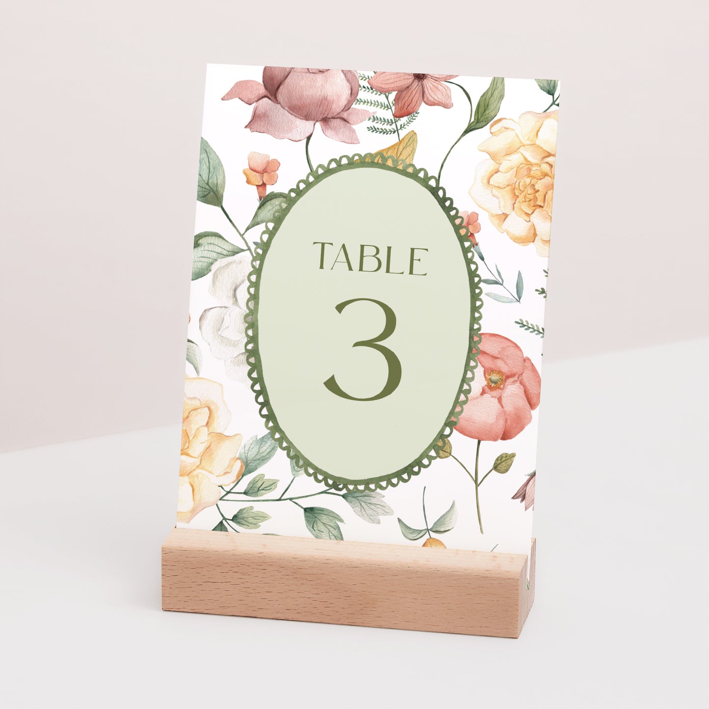 Marque table Mariage Rectangle Jardin d'amour photo N° 3