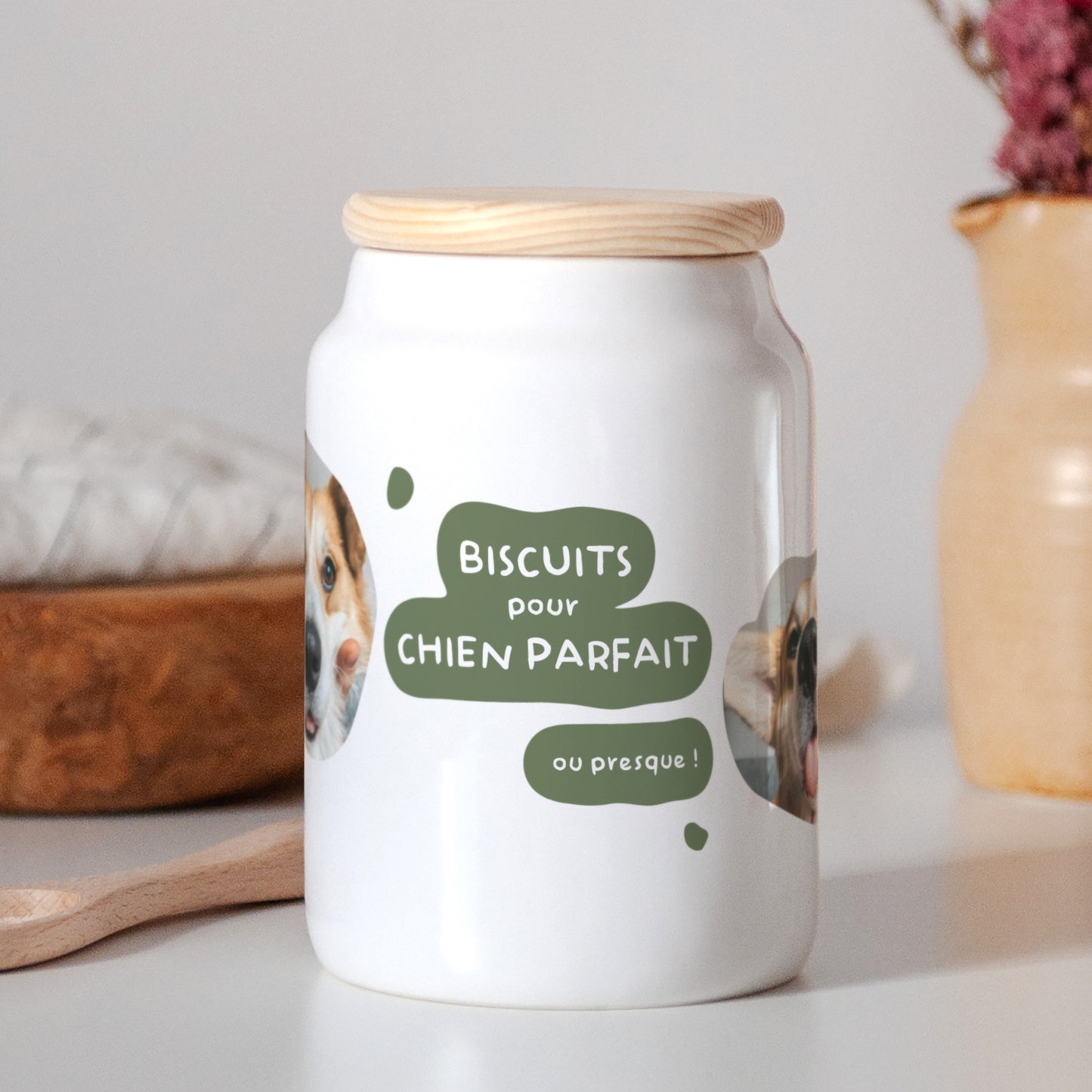 Pot en céramique 65 cl Chien Parfait photo N° 2