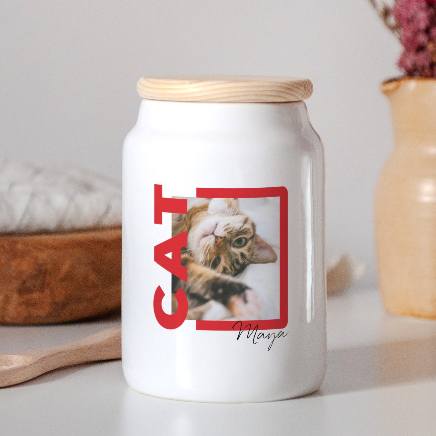 Pot en céramique 65 cl Cat photo N° 2