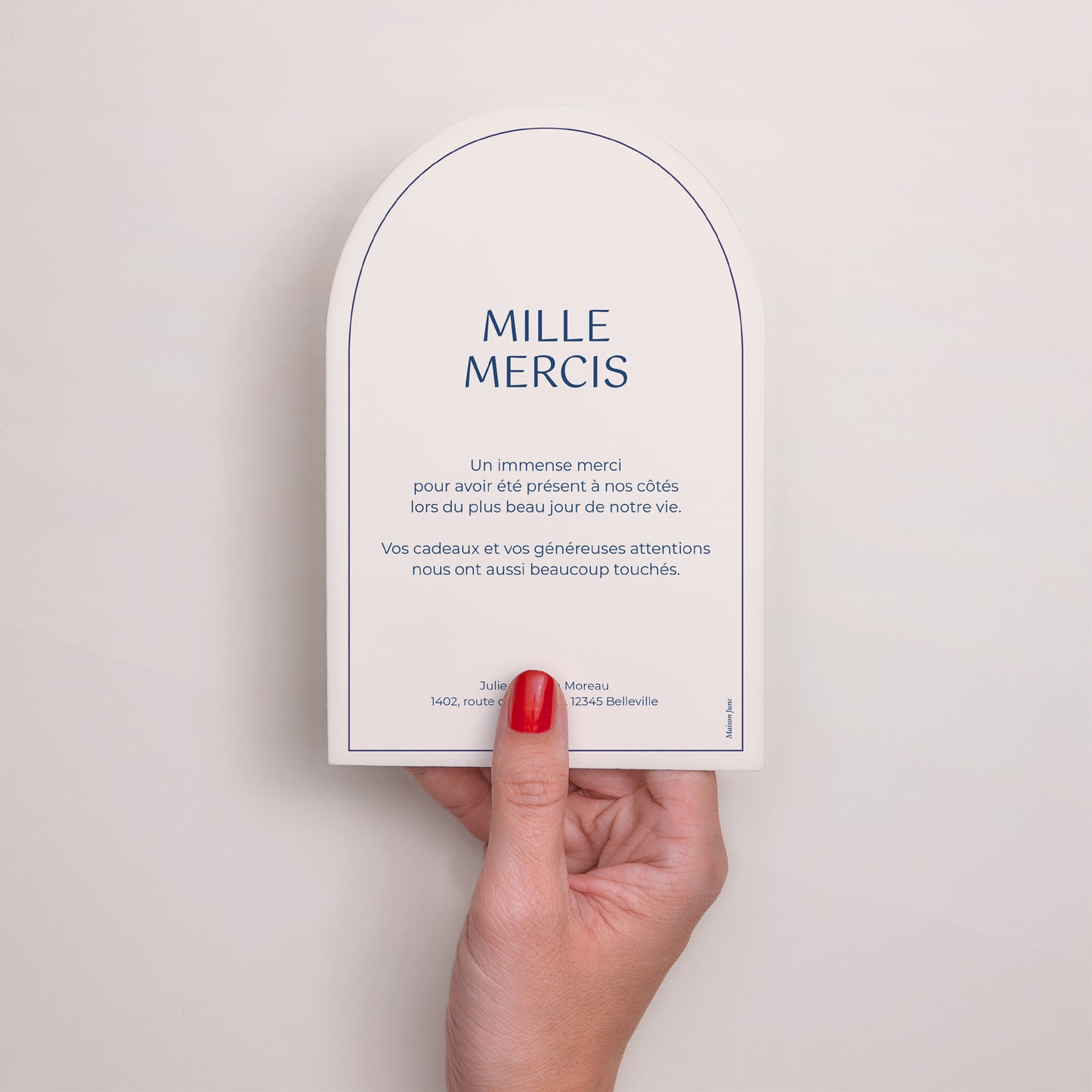 Remerciements Mariage Arche Faubourg Saint-Honoré photo N° 3