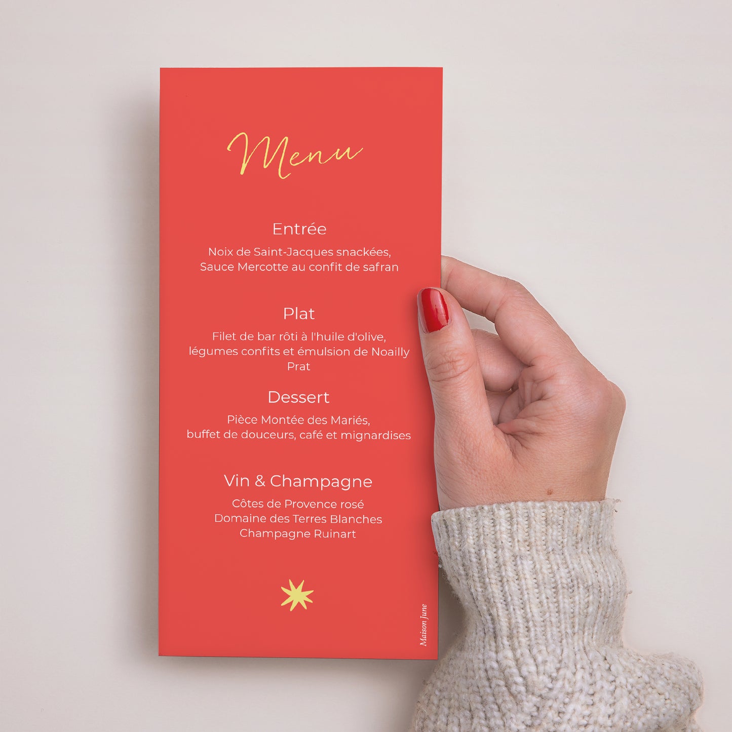 Menu Mariage Panoramique portrait Un Brin de Fantaisie photo N° 3